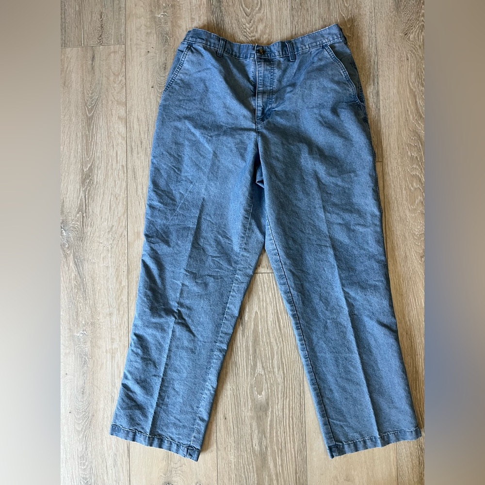 David Taylor Light Blue Denim Trousers